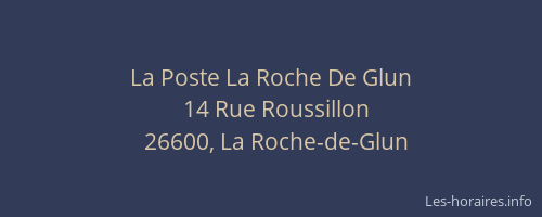 La Poste La Roche De Glun