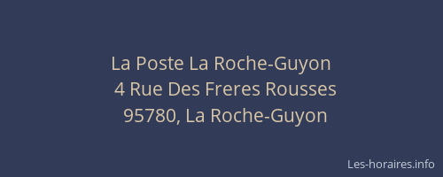 La Poste La Roche-Guyon