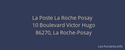 La Poste La Roche Posay