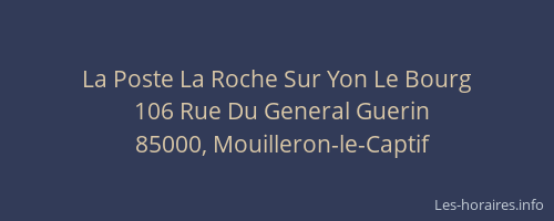 La Poste La Roche Sur Yon Le Bourg