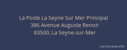 La Poste La Seyne Sur Mer Principal