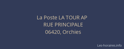 La Poste LA TOUR AP