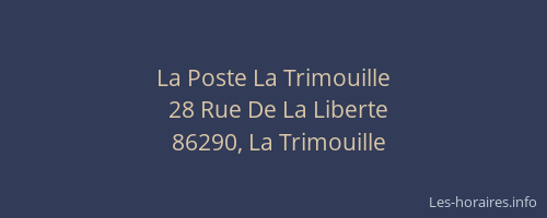 La Poste La Trimouille