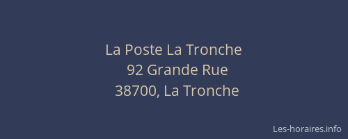 La Poste La Tronche