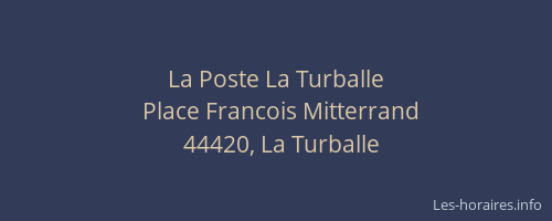 La Poste La Turballe