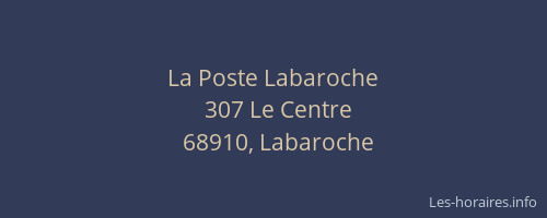 La Poste Labaroche