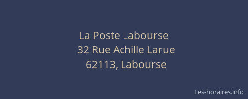 La Poste Labourse