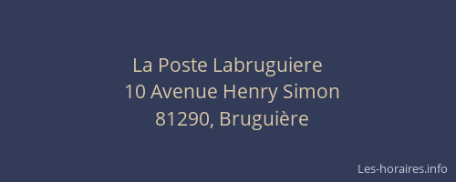 La Poste Labruguiere