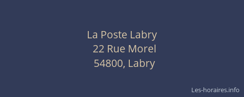 La Poste Labry