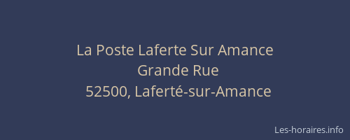La Poste Laferte Sur Amance