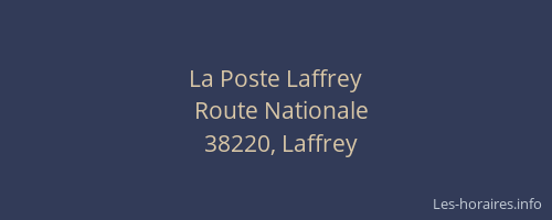 La Poste Laffrey