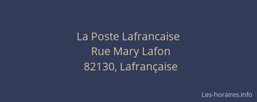 La Poste Lafrancaise