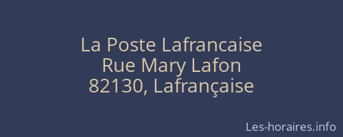 La Poste Lafrancaise