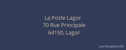 La Poste Lagor