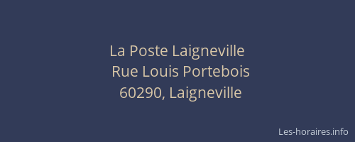La Poste Laigneville