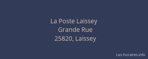 La Poste Laissey