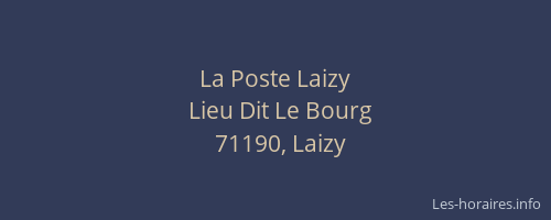 La Poste Laizy