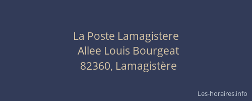 La Poste Lamagistere