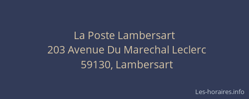 La Poste Lambersart