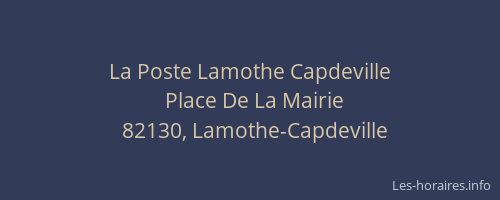 La Poste Lamothe Capdeville