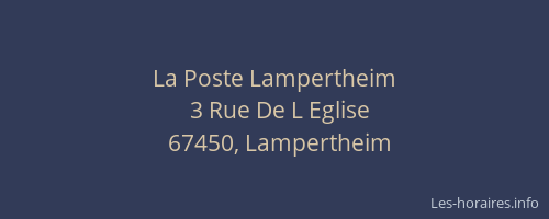 La Poste Lampertheim