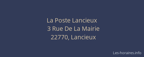 La Poste Lancieux