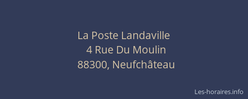 La Poste Landaville