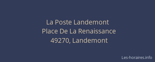 La Poste Landemont