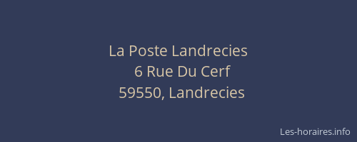 La Poste Landrecies