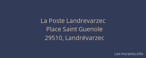 La Poste Landrevarzec