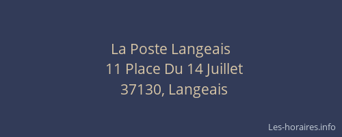La Poste Langeais