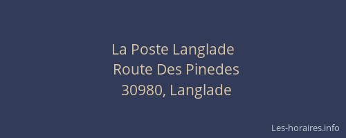 La Poste Langlade