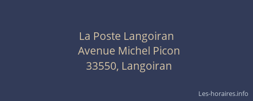 La Poste Langoiran