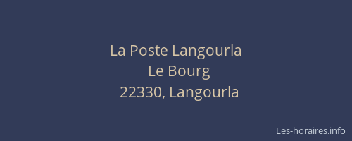 La Poste Langourla