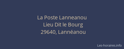 La Poste Lanneanou