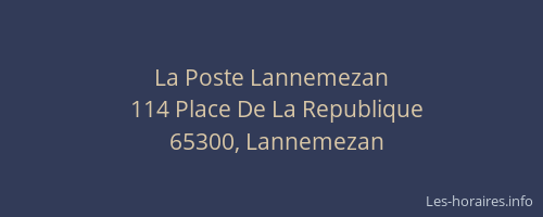 La Poste Lannemezan