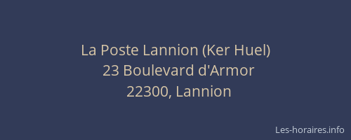 La Poste Lannion (Ker Huel)