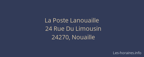 La Poste Lanouaille