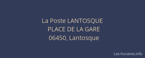 La Poste LANTOSQUE