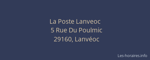 La Poste Lanveoc