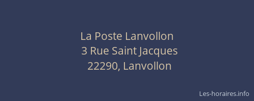 La Poste Lanvollon