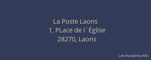 La Poste Laons
