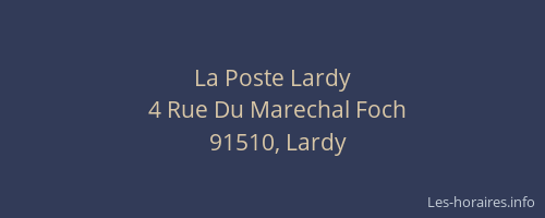 La Poste Lardy