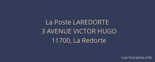 La Poste LAREDORTE
