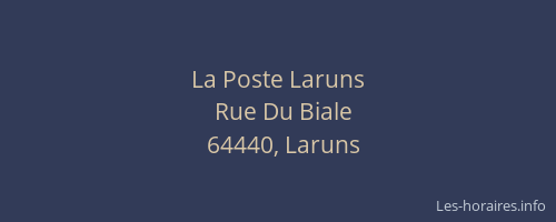 La Poste Laruns