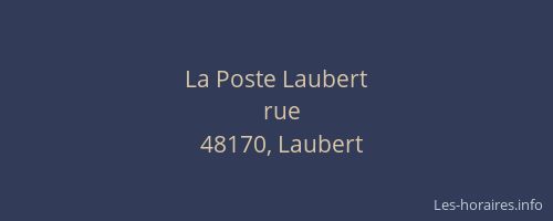 La Poste Laubert