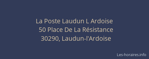 La Poste Laudun L Ardoise