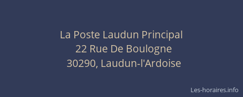 La Poste Laudun Principal