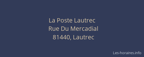 La Poste Lautrec