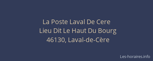 La Poste Laval De Cere